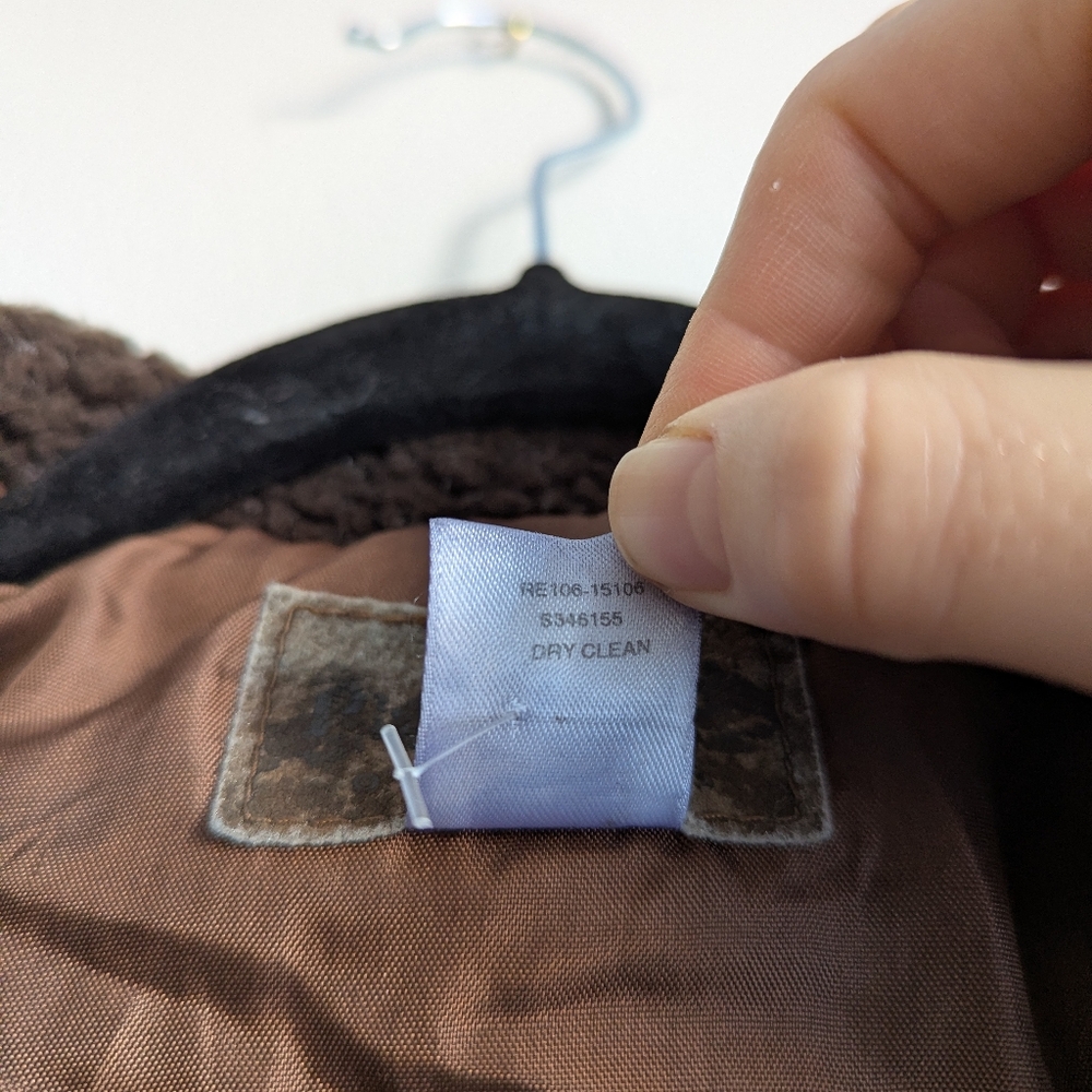 Pendleton Originals Wool Sherpa Trim Blanket Coat Bear Moose Print Burgundy L - Picture 9 of 14